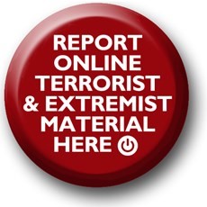 Button for reporting online terrorist and extremist material
